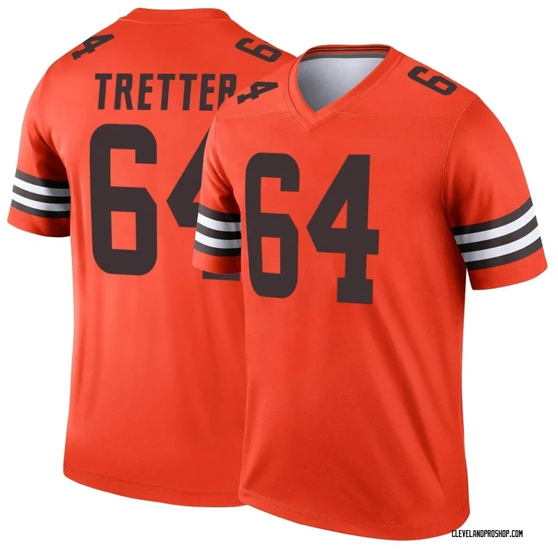 2020 Cleveland Browns J.C. Tretter #64 Game Used Brown Practice Jersey 44+2  095