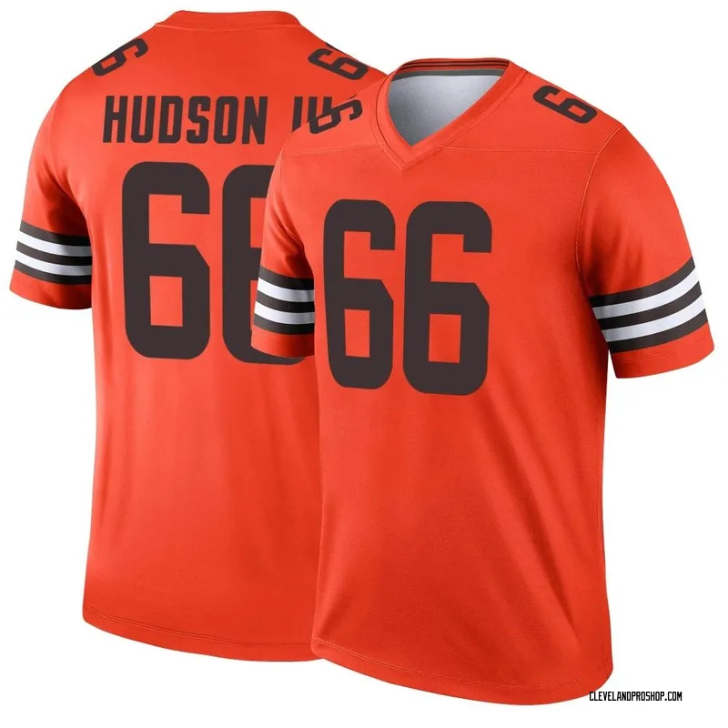 James Hudson Cleveland Browns Nike Player-Issued #66 White Jersey from the  2021 NFL Season