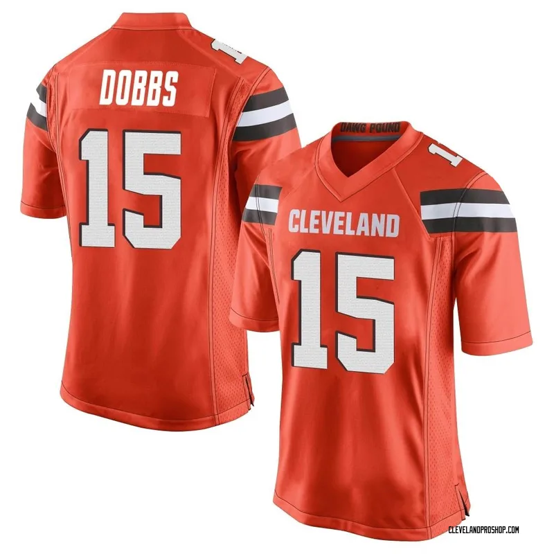 Men's Nike Joshua Dobbs Brown Cleveland Browns Game Player Jersey