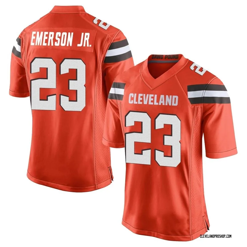 Lids Martin Emerson Jr. Cleveland Browns Fanatics Authentic Player-Issued  #23 Silver Nameplate from the 2021 NFL Season