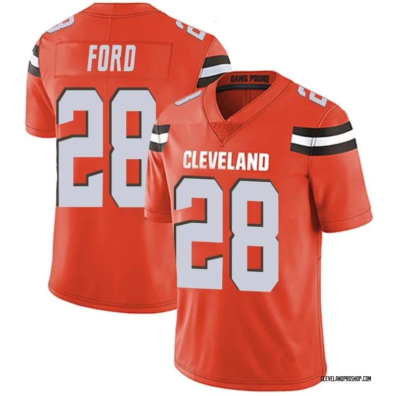 Men's Nike Mike Ford Brown Cleveland Browns Team Game Jersey