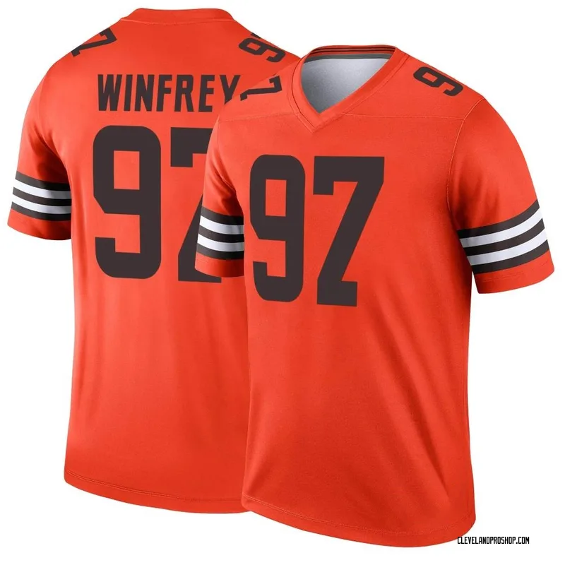 Top-selling Item] Cleveland Browns Perrion Winfrey 97 White Vapor Limited  3D Unisex Jersey