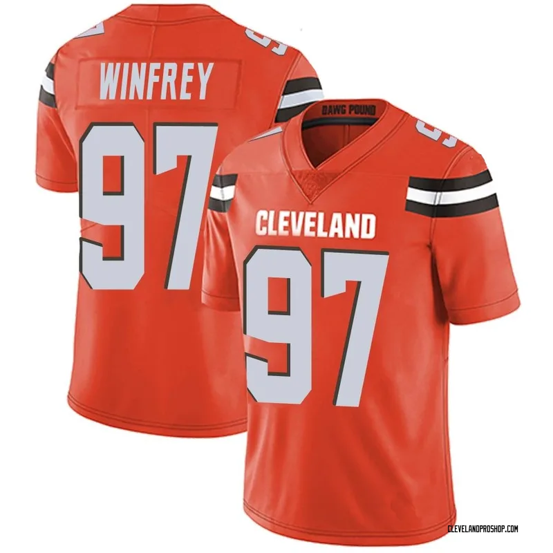 Top-selling Item] Cleveland Browns Perrion Winfrey 97 White Vapor Limited  3D Unisex Jersey