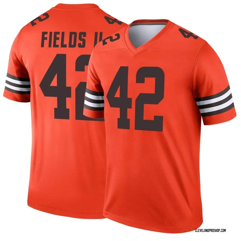 Tony Fields II Cleveland Browns Game-Used #42 Brown Jersey vs. New Orleans  Saints on December 24 2022