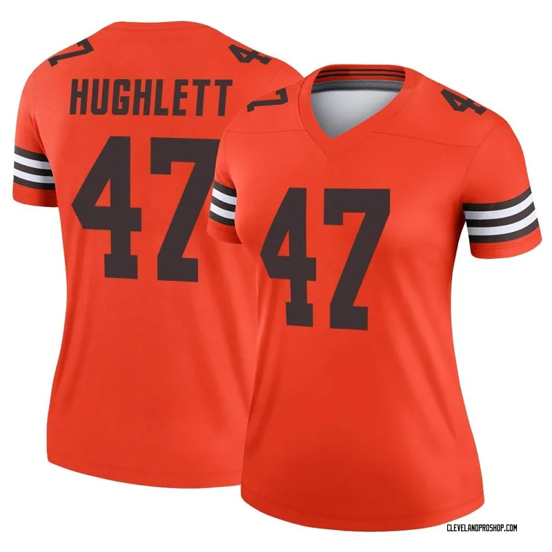 2020 Cleveland Browns Charley Hughlett #47 Game Used Brown Practice Jersey  44 84