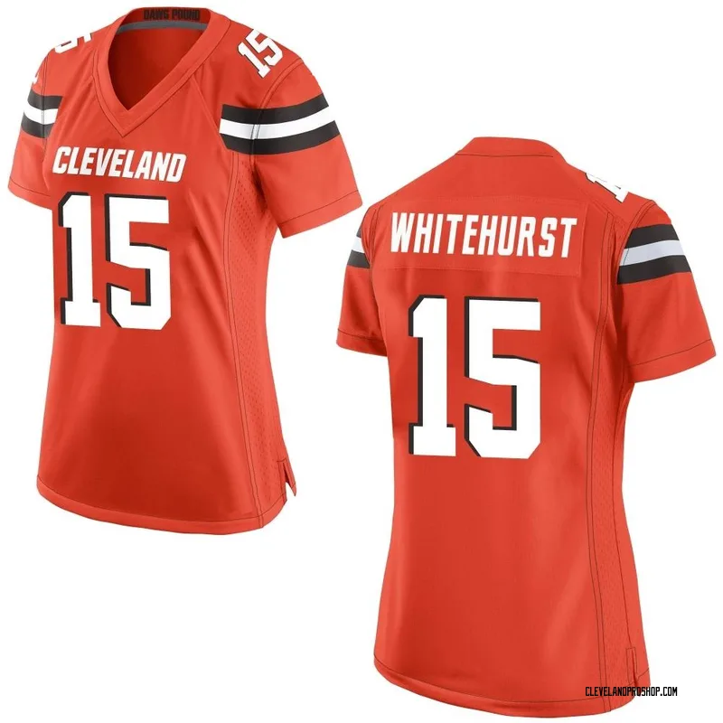 Orange Youth Charlie Whitehurst Cleveland Browns Game Alternate Jersey