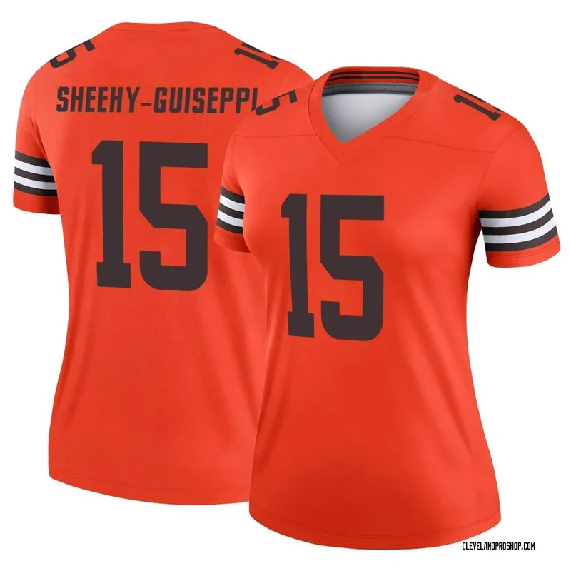 Orange Women's Damon Sheehy-Guiseppi Cleveland Browns Legend Inverted Jersey