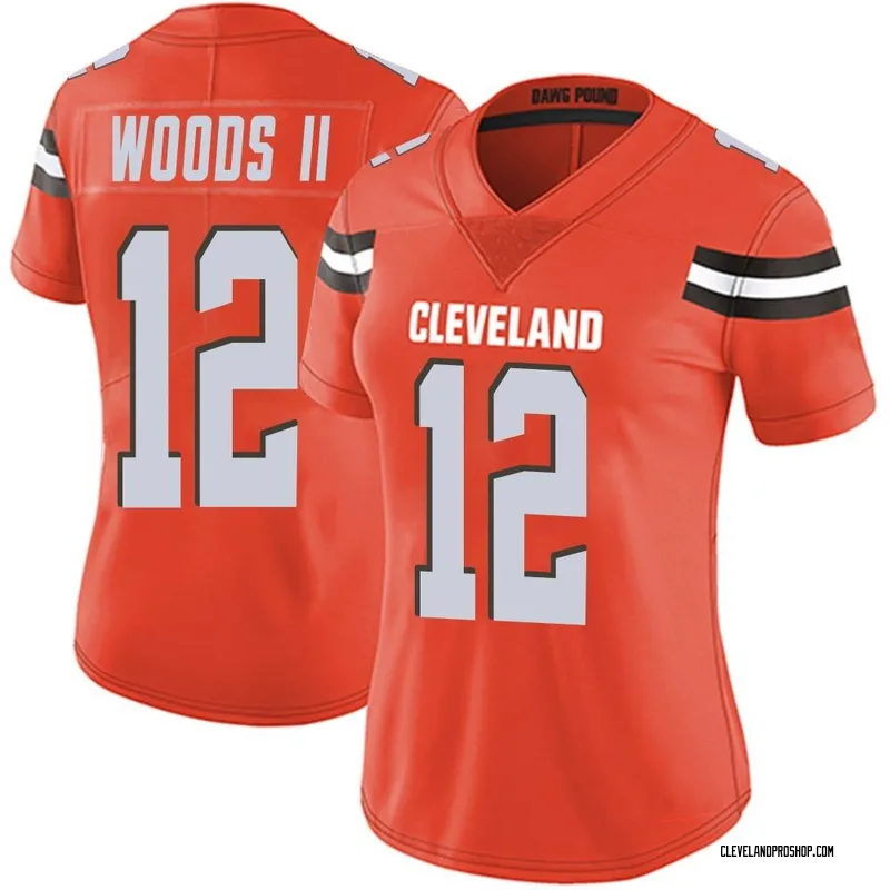 Men's Nike Myles Garrett Brown Cleveland Browns Vapor F.U.S.E. Limited Jersey Size: Medium