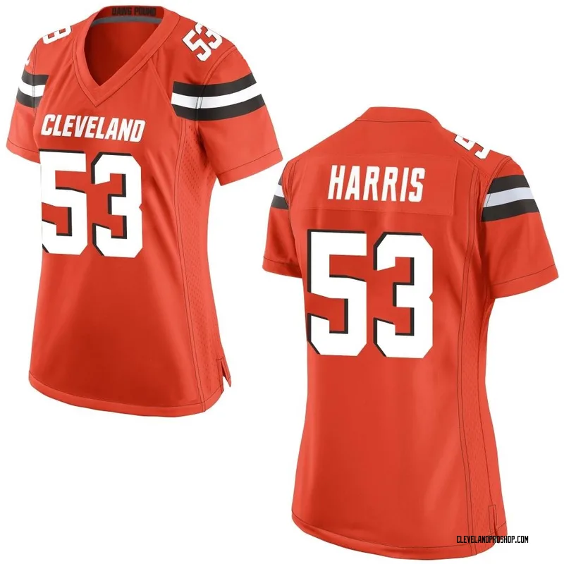 Orange Women's Nick Harris Cleveland Browns Legend Inverted Jersey