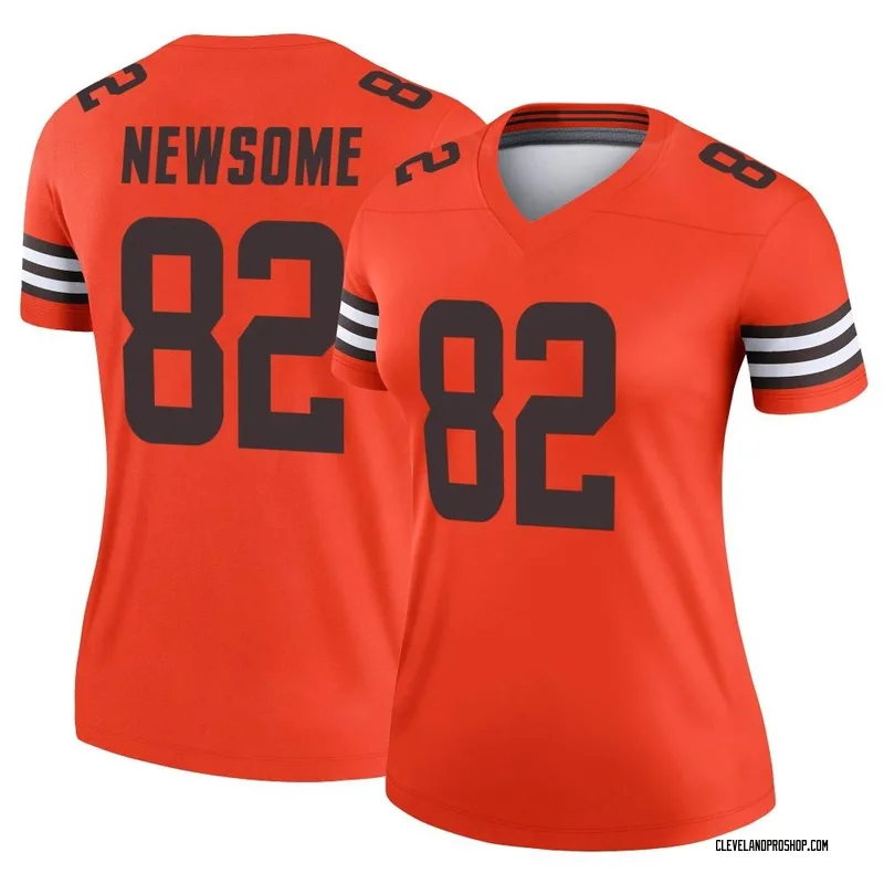 Limited Youth Ozzie Newsome Gray Jersey - #82 Football Cleveland Browns  Inverted Legend Size S(10-12)