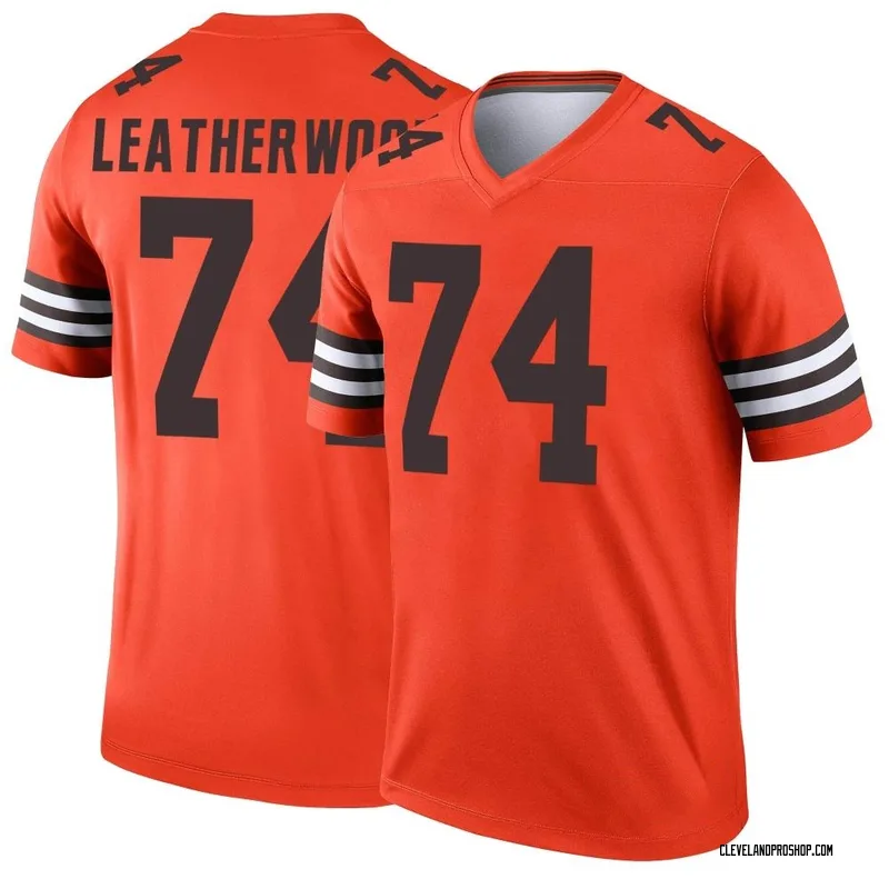 Men's Nike Nick Chubb Orange Cleveland Browns Inverted Legend Jersey