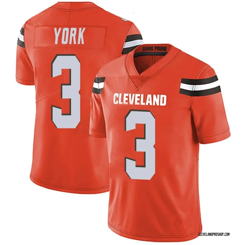 Brown Men's Cade York Cleveland Browns Legend Color Rush Jersey