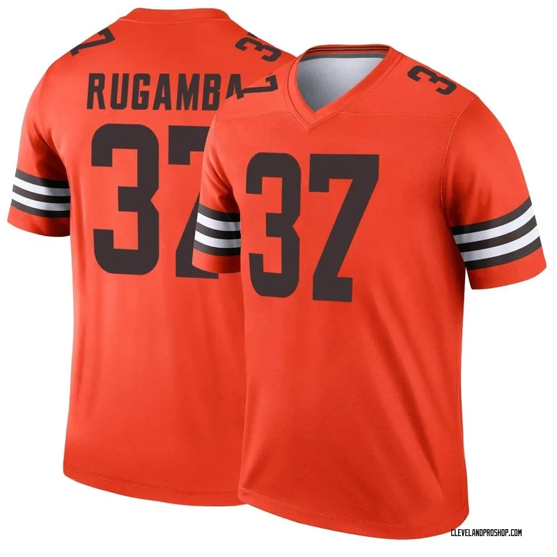 Orange Youth Emmanuel Rugamba Cleveland Browns Legend Inverted Jersey