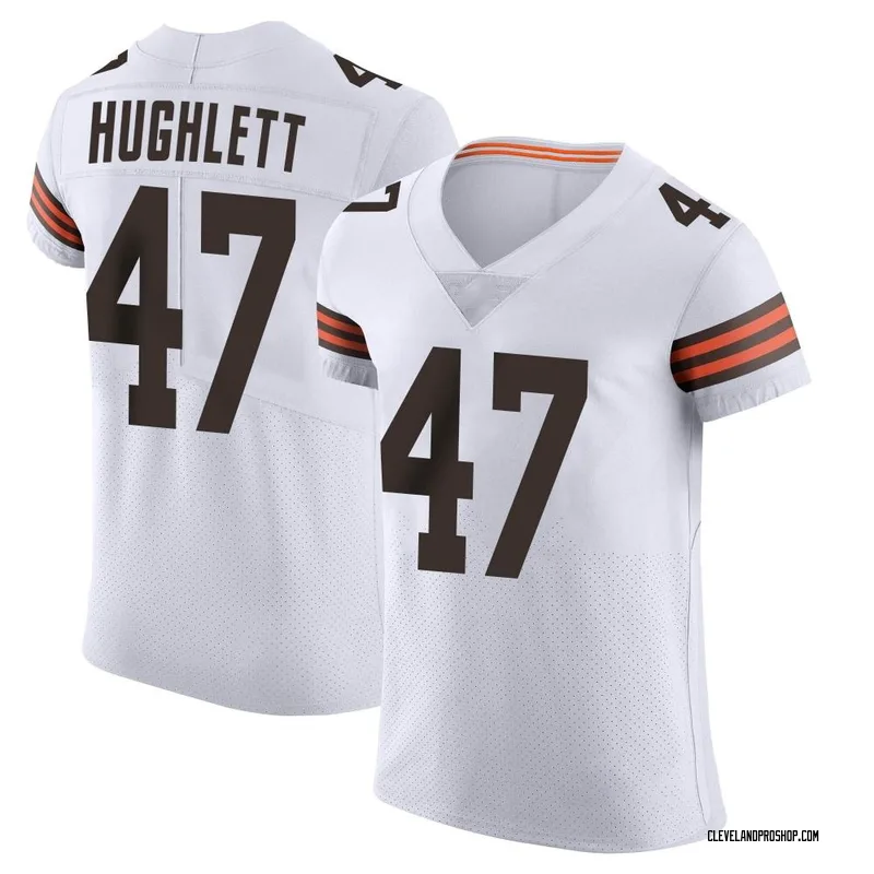 White Men's Charley Hughlett Cleveland Browns Elite Vapor Jersey