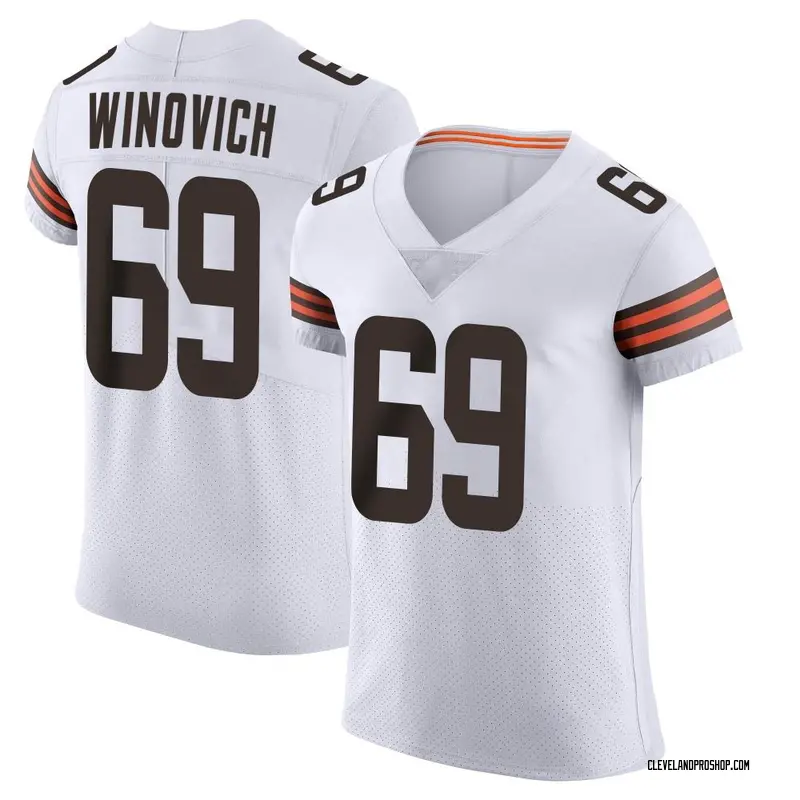 White Men's Chase Winovich Cleveland Browns Limited Vapor 1946 Collection  Alternate Jersey