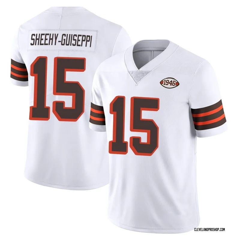 Damon Sheehy-Guiseppi Cleveland Browns Player-Issued #15 Brown Jersey from  the 2019 NFL Season - Size 38