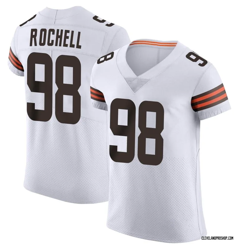 White Men's Isaac Rochell Cleveland Browns Elite Vapor Jersey