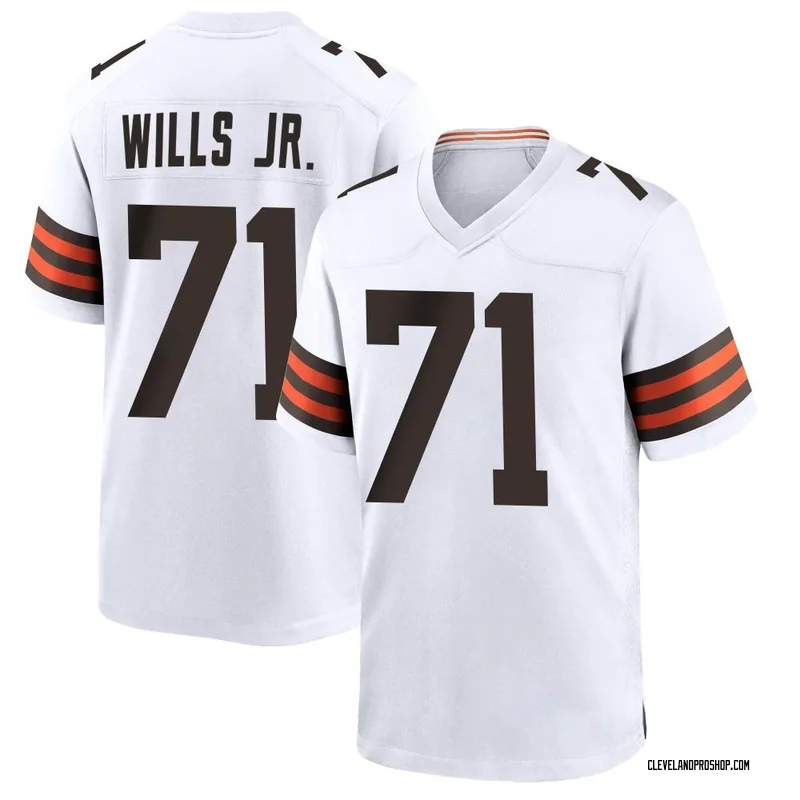 White Men's Jedrick Wills Jr. Cleveland Browns Elite Vapor Jersey