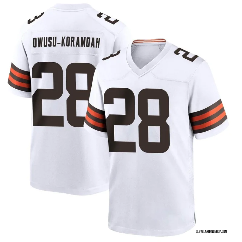 White Men's Jeremiah Owusu-Koramoah Cleveland Browns Game Jersey