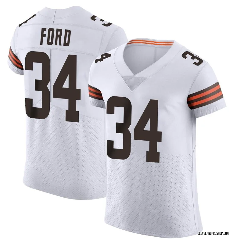 Top-selling Item] Cleveland Browns Jerome Ford 34 White Vapor