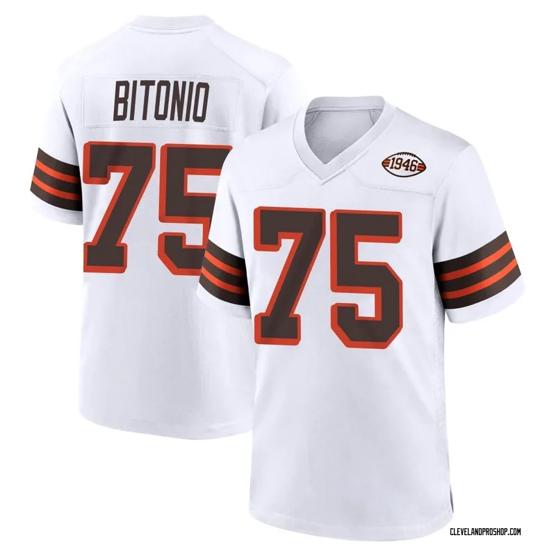 White Men's Joel Bitonio Cleveland Browns Game 1946 Collection Alternate  Jersey