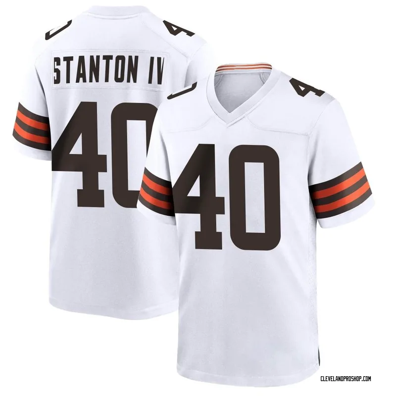 White Men's Johnny Stanton IV Cleveland Browns Game Jersey