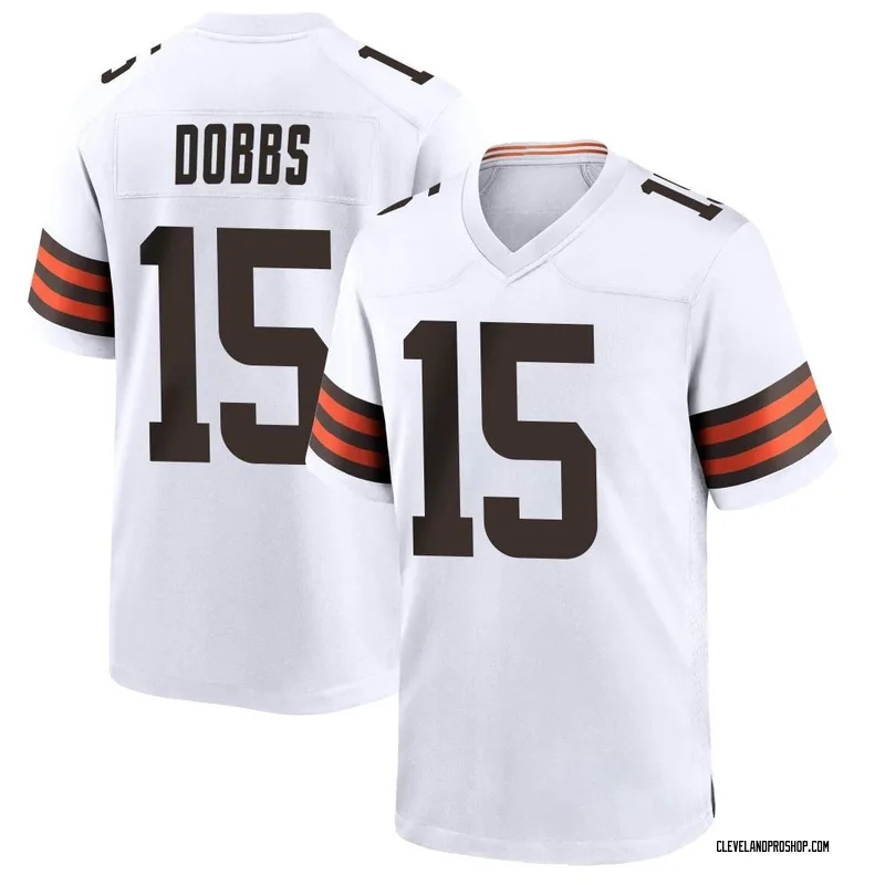 White Men's Joshua Dobbs Cleveland Browns Game Jersey