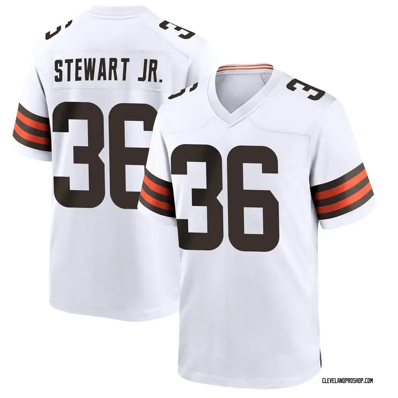 White Men's M.J. Stewart Jr. Cleveland Browns Game Jersey