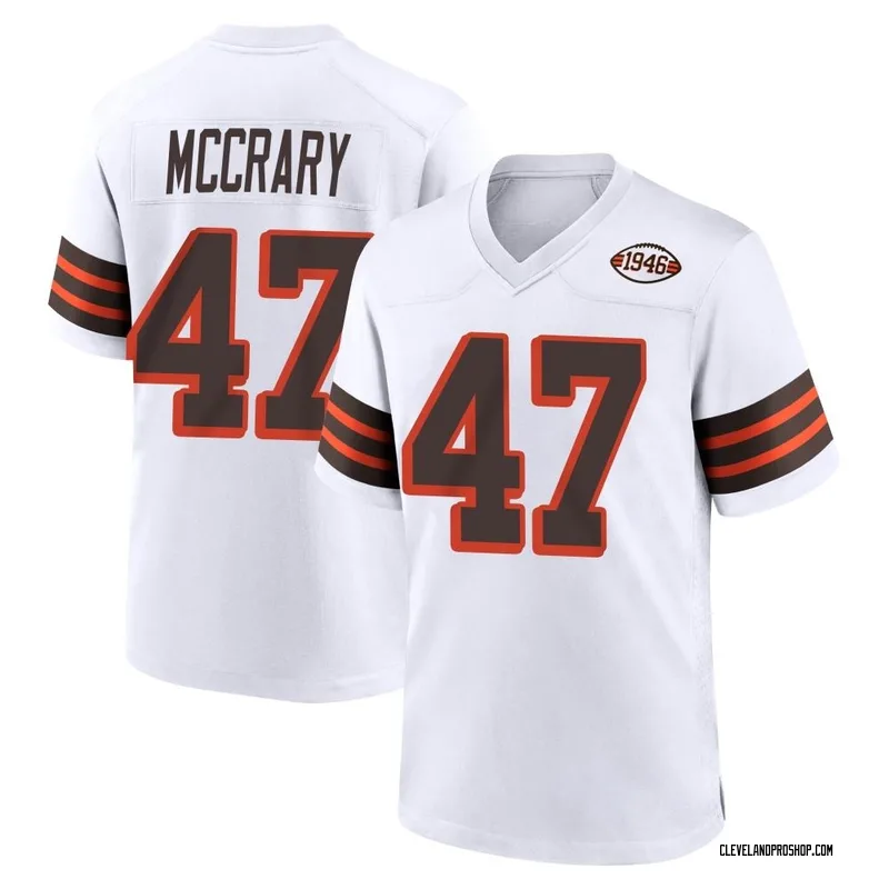 White Men's Jim Brown Cleveland Browns Game 1946 Collection Alternate Jersey