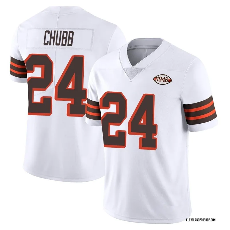 Men's Nike Nick Chubb Orange Cleveland Browns Inverted Legend Jersey