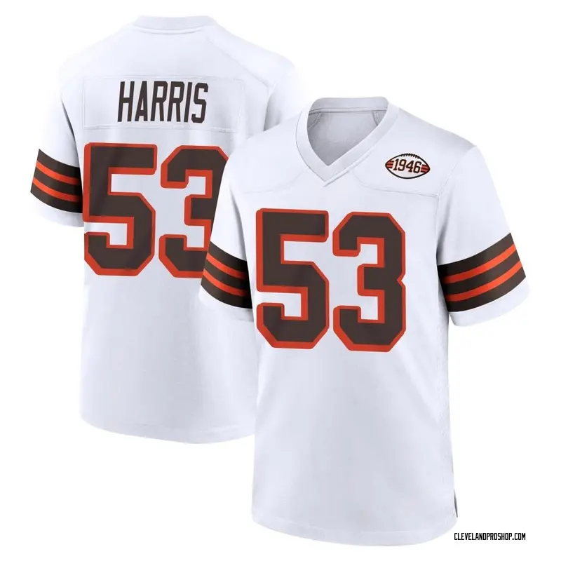 2020 Cleveland Browns Nick Harris #53 Game Used Brown Practice Jersey 383