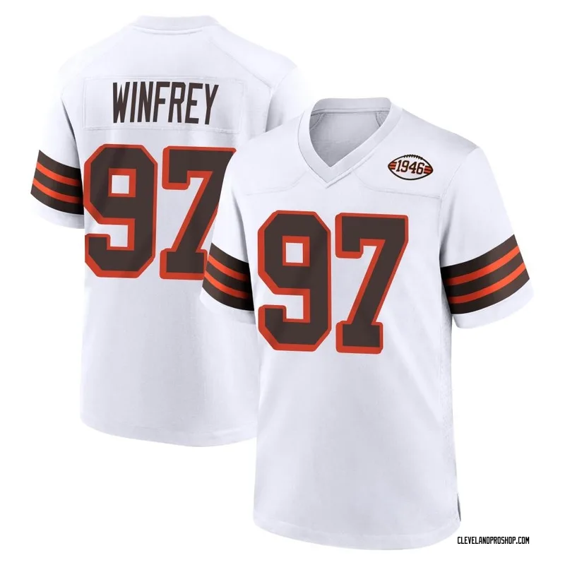 Men's Cleveland Browns Perrion Winfrey Nike Brown Game Player Jersey