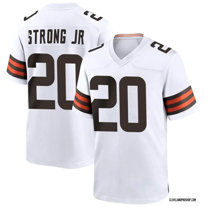 Men's Nike Pierre Strong Jr. Brown Cleveland Browns Team Game Jersey