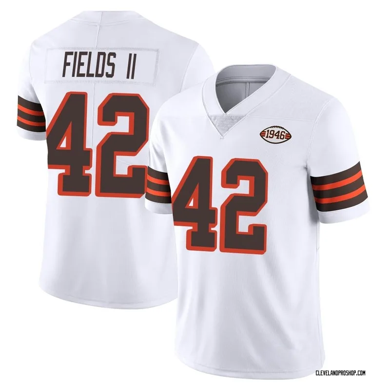 Cleveland Browns Nick Chubb White 2020 Vapor Limited Jersey - Mens