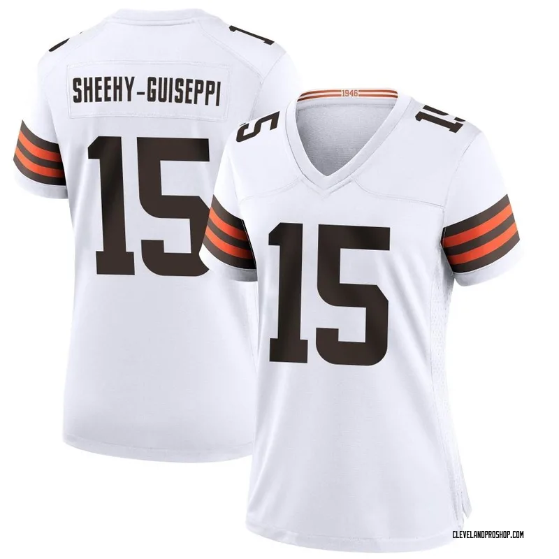 Damon Sheehy-Guiseppi Cleveland Browns Player-Issued #15 White Jersey from  the 2019 NFL Season - Size 40