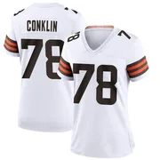 White Women's Mike Harley Jr. Cleveland Browns Game Jersey