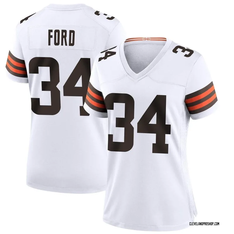 Top-selling Item] Cleveland Browns Jerome Ford 34 White Vapor Limited 3D  Unisex Jersey