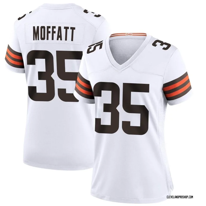 White Women's Jovante Moffatt Cleveland Browns Game Jersey