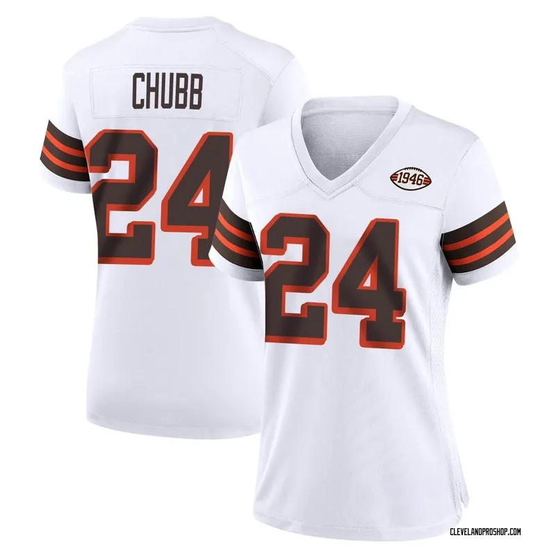 Youth Cleveland Browns Nick Chubb Game Vapor Jersey Orange