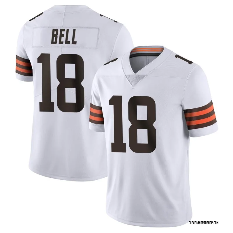 David Bell Cleveland Browns Game-Used #18 Brown Jersey vs