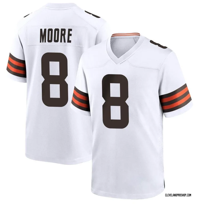 White Youth Elijah Moore Cleveland Browns Game Jersey