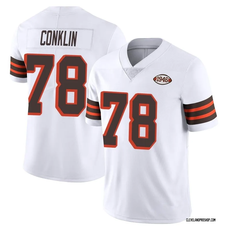 Jack Conklin Cleveland Browns Fanatics Authentic Player-Issued #78 Throwback  Jersey from the 2021 NFL Season - White