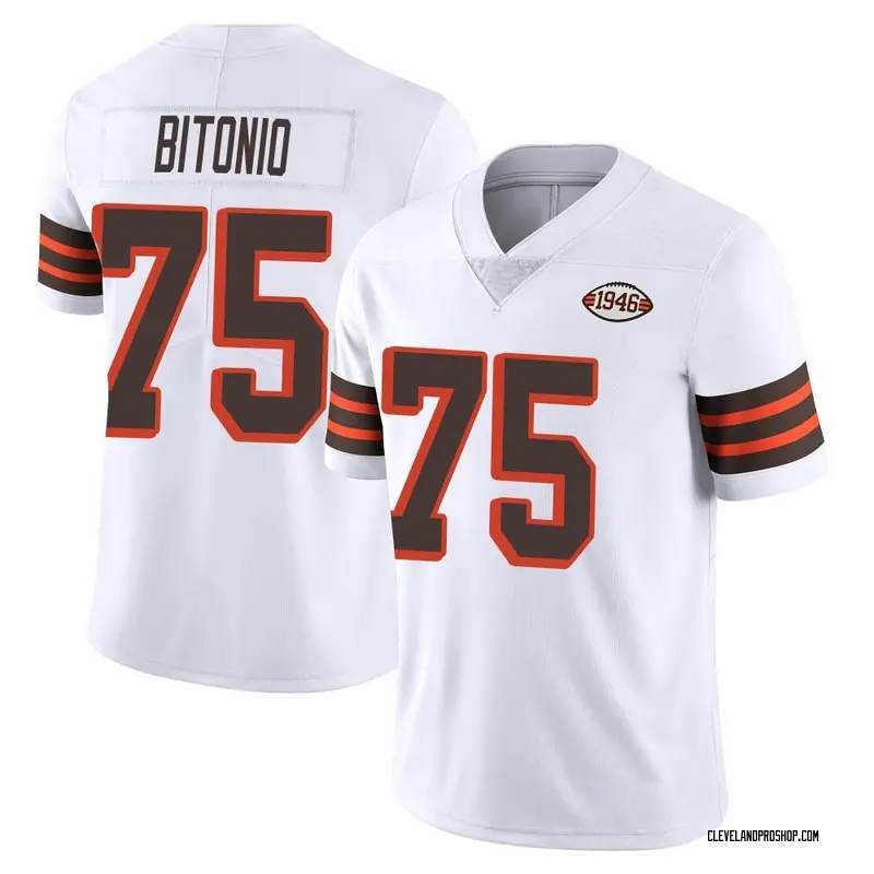 Men's Nike White Cleveland Browns 1946 Collection Alternate Custom Jersey