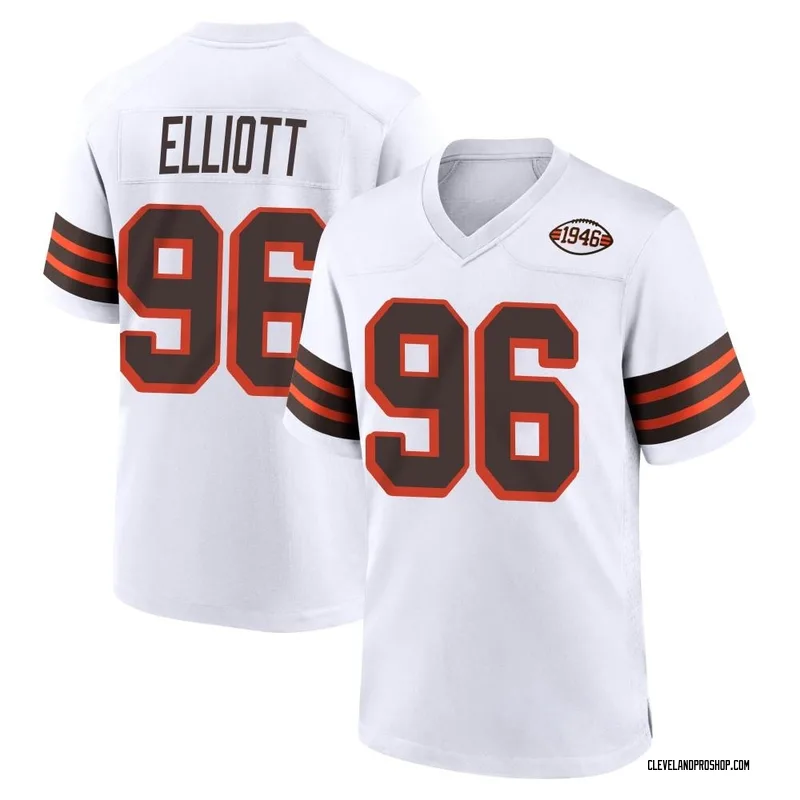 Brown Youth Jordan Elliott Cleveland Browns Baseball Button-Up Jersey