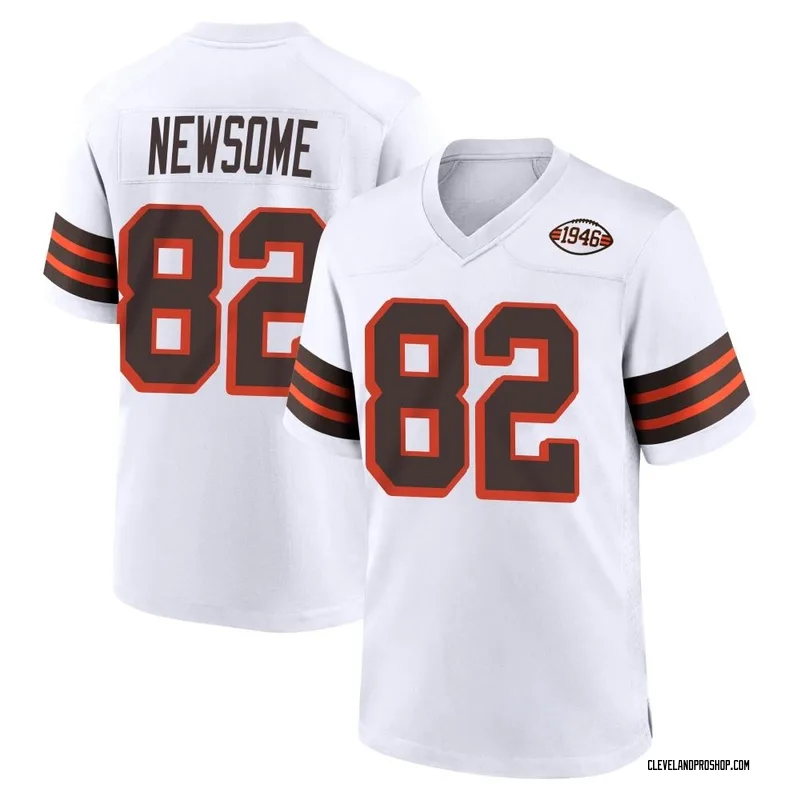 Men's Nike Ozzie Newsome Brown Cleveland Browns Game Retired Player Jersey